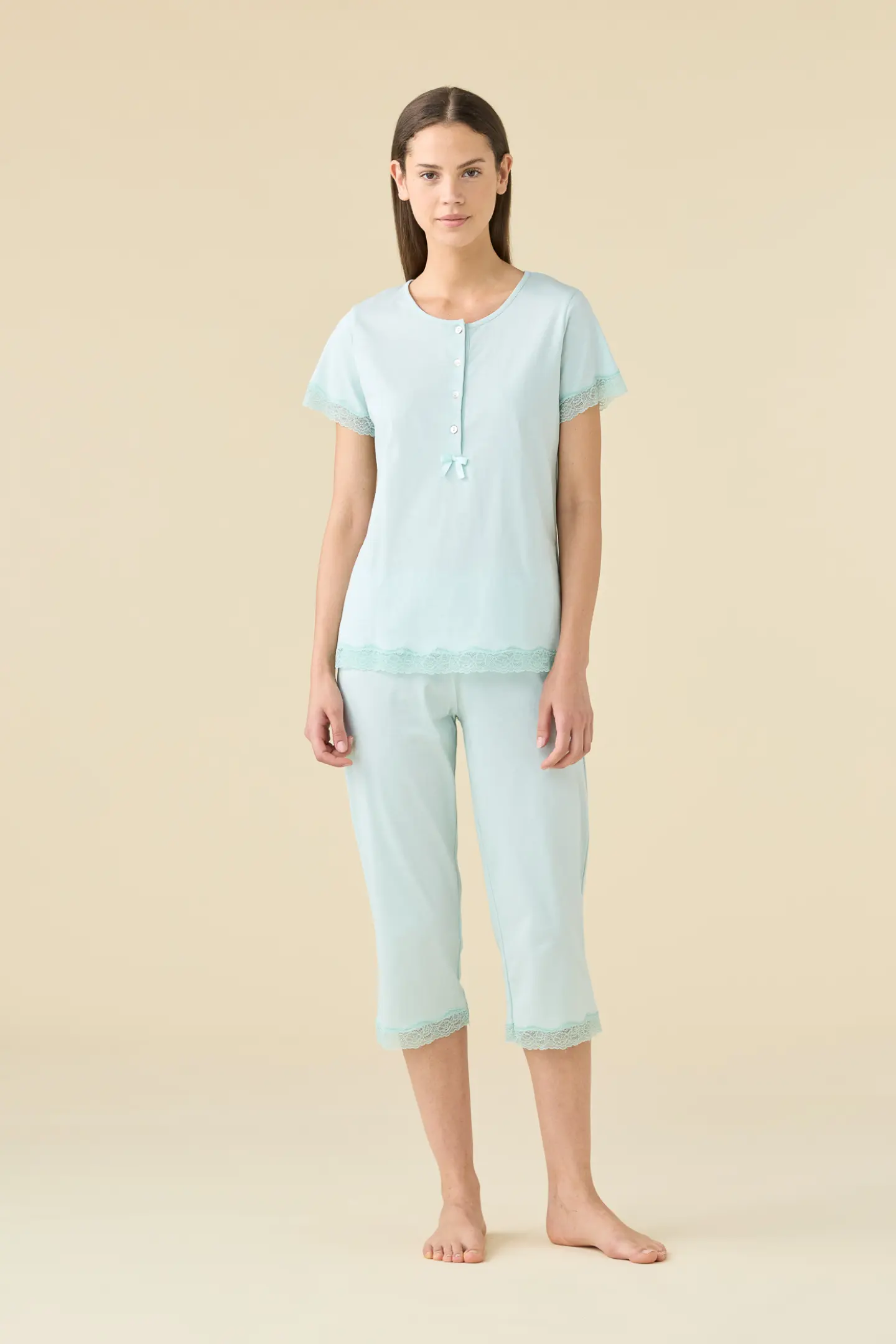Pigiama donna estivo in cotone essential