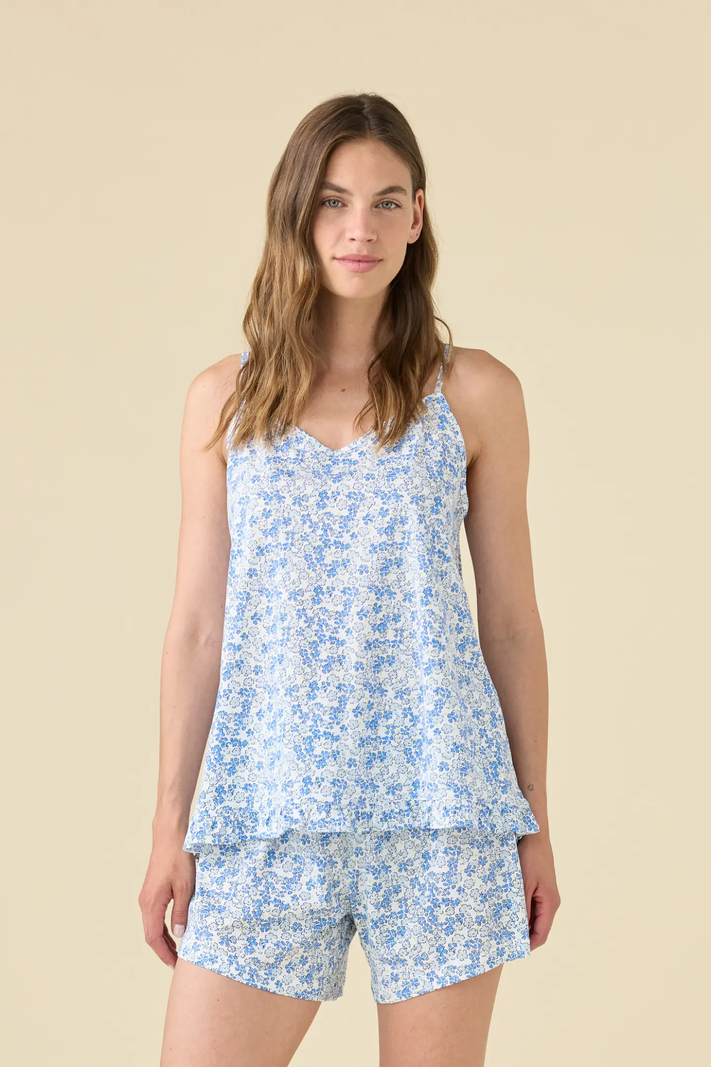 Pigiama donna estivo in cotone romantic