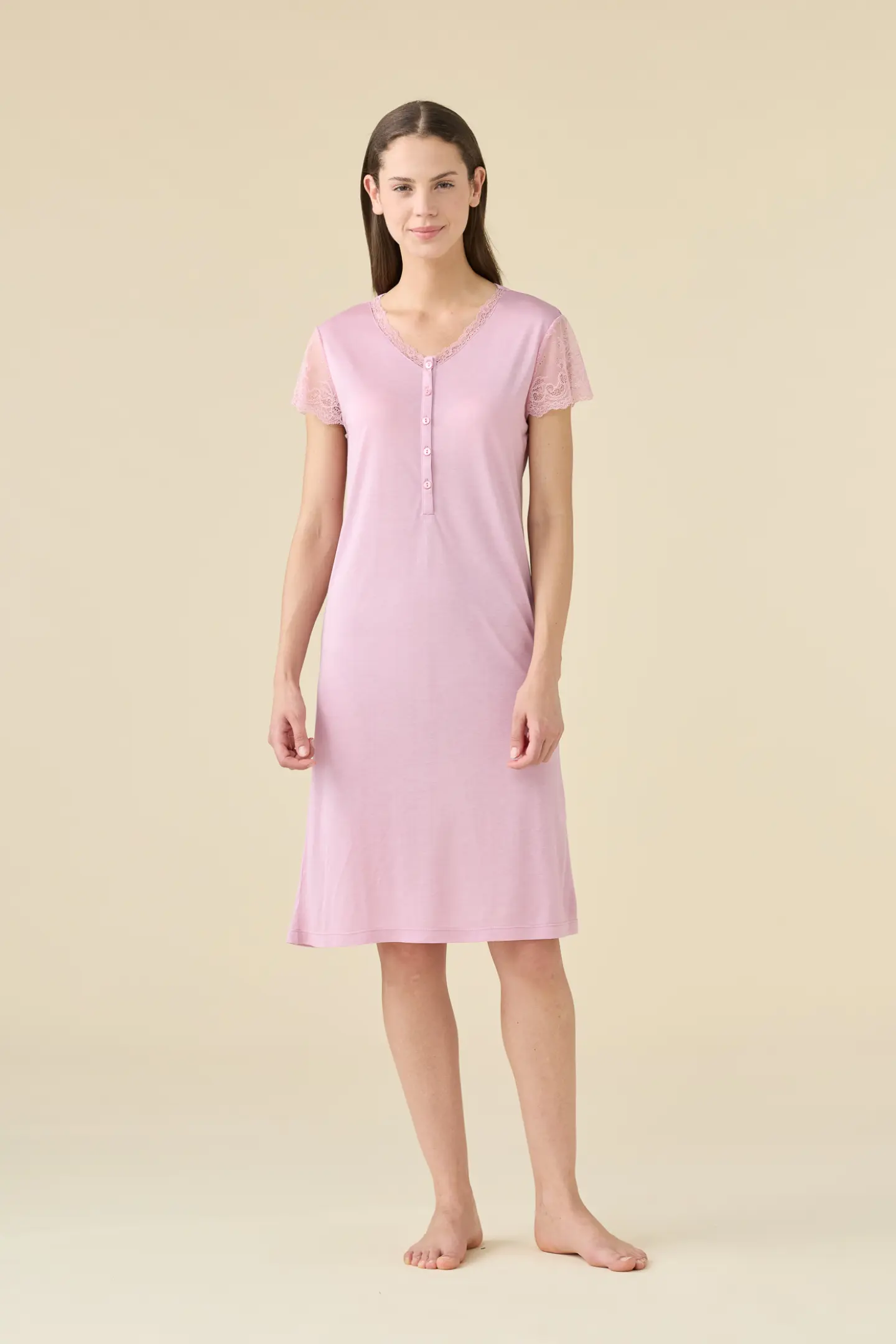 Camicia da notte donna estiva in modal articolo softness.