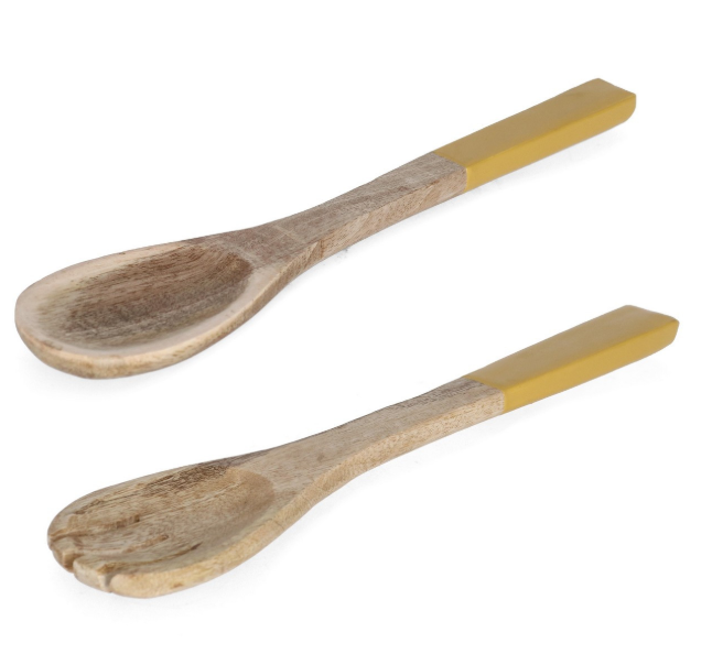 Set 2 posate insalata Thara Arancione Bizzotto
